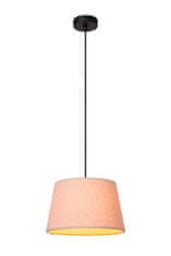 LUCIDE Lucide WOOLLY - Pendant light - D28 cm - 1xE27 - Pink 10416/01/66