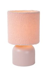 LUCIDE Lucide WOOLLY - Table lamp - D16 cm - 1xE14 - Pink 10516/01/66