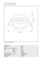 LUCIDE zápustné bodové svietidlo 229580130