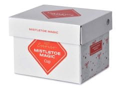 Hrnček keramika 380ml MISTLETOE MAGIC v krabičke, biela,