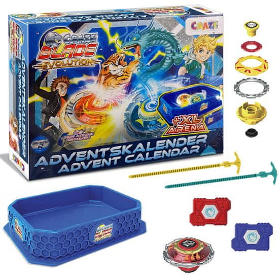 Craze Adventný kalendár Beyblade s arénou