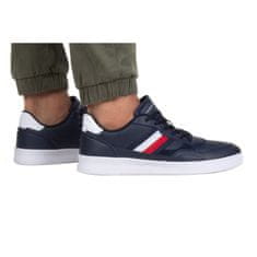 Tommy Hilfiger Obuv tmavomodrá 42 EU Court Cupsole Retro Lth Stripes