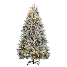 Vidaxl Umelý výklopný vianočný stromček 300 LED a sada gúľ 270 cm
