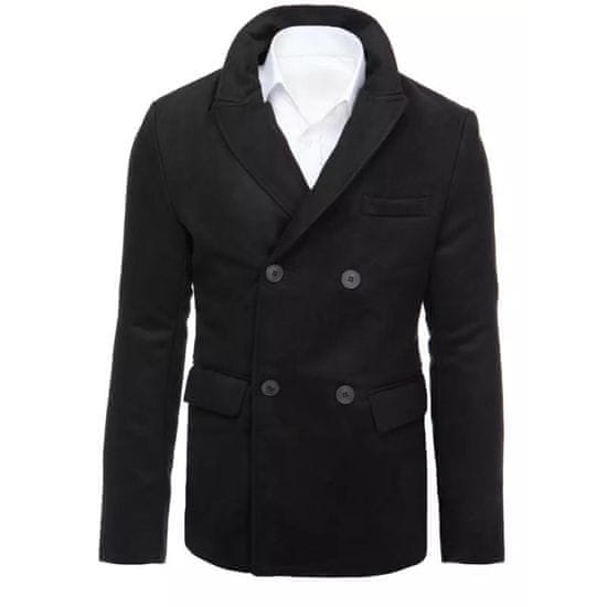 Dstreet Pánsky dvojradový zimný kabát POLO čierna cx0433 M