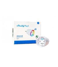 Shelly Shelly Plus Plug S White Pack 5ks (WiFi)