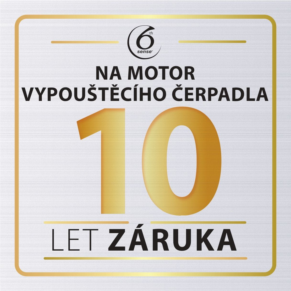 5letá záruka na motor vypúšťacieho čerpadla