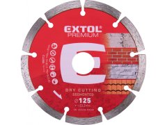 Extol Premium Kotúč diamantový rezný segmentový - suché rezanie, O 125x22,2x2mm