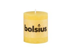 Bolsius Rustic Valec 68x80 žltá sviečka