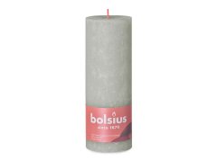 Bolsius Rustic Shine Valec 68x190mm Foggy Green, zelenošedá sviečka