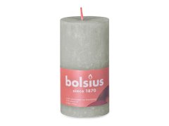 Bolsius Rustic Shine Valec 68x130mm Foggy Green, šedozelená sviečka