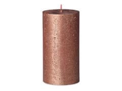 Bolsius Rustic Shimmer Valec 68x130mm Copper, medená sviečka