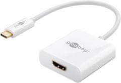 Goobay Adaptér USB-C na HDMI, biela; USB-C (M) > HDMI (F-typ A); 66259