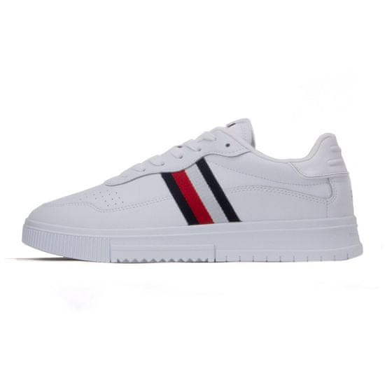 Tommy Hilfiger Obuv biela Supercup Leather Stripes