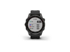 Garmin Garmin Fenix 7S Sapphire Solar Carbon Gray | DLC Titanium/Black Band