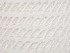 Beliani Závesný kvetináč 20 cm krémová biela LIVADIA