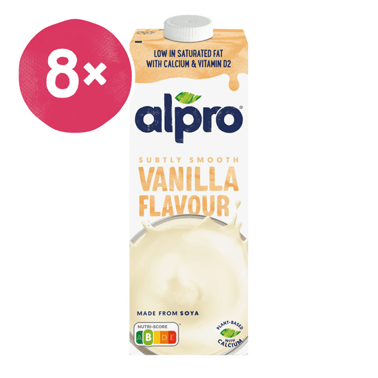 Alpro Sójový nápoj s vanilkovou príchuťou 1l, 8 ks