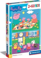 Clementoni Puzzle Prasiatko Peppa 2x60 dielikov