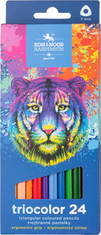 KOH-I-NOOR Trojhranné pastelky Triocolor 24ks Tiger