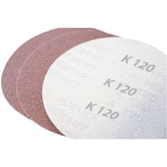 Güde Brúsny papier s adaptérom 150 mm K60, K80, K120, K240, 13-dielna sada