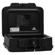 Petromila vidaXL Bezpečnostná schránka, čierna 38x32,5x16,5 cm