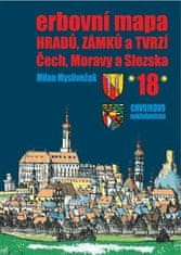 Milan Mysliveček: Erbovní mapa hradů, zámků a tvrzí Čech, Moravy a Slezska 18