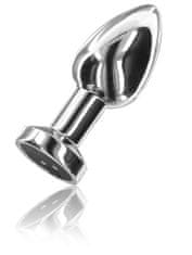 Toyjoy ToyJoy Buttocks The Glider Vibrating Metal Buttplug Medium Silver análny kolík