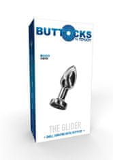 Toyjoy ToyJoy Buttocks The Glider Vibrating Metal Buttplug Small Silver análny kolík