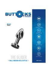 Toyjoy ToyJoy Buttocks The Glider Vibrating Metal Buttplug Small Silver análny kolík