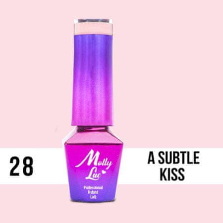 MollyLac 28. MOLLY LAC gél lak - A SUBTLE KISS 5ML