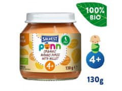 Salvest Põnn BIO Pyré mangovo-banánové s pšenom 130 g