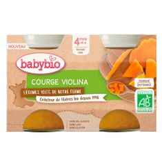 Babybio Tekvica Violina z našej vlastnej ekofarmy 2x 130 g