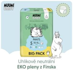 MUUMI BABY Baby Pants 5 Maxi+ 10-15 kg (54 ks), nohavičkové eko plienky