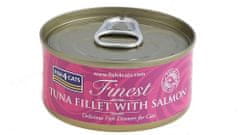 Fish4Cats Konzerva pre mačky Finest tuniak s lososom 70g