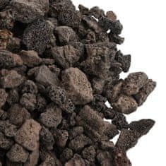 Vidaxl Sopečné kamene 25 kg čierne 1-2 cm