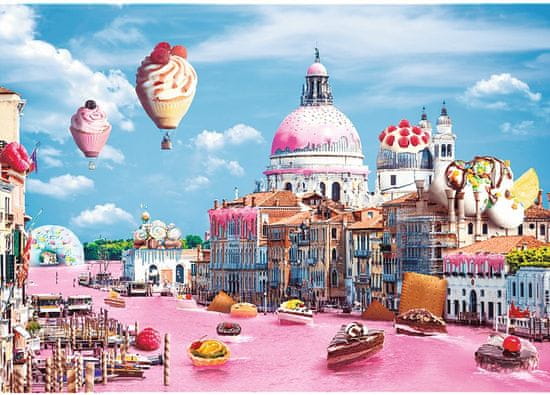 Trefl Puzzle Veselé mestá: Sladké Benátky 1000 dielikov