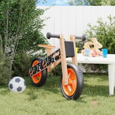 shumee Balančný bicykel pre deti oranžový potlač