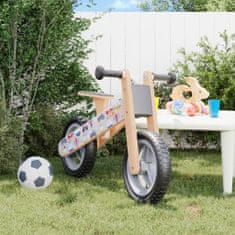 shumee Balančný bicykel pre deti sivý potlač