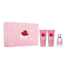 Dsquared² Wood For Her – EDT 50 ml + sprchový gél 100 ml + telové mlieko 100 ml