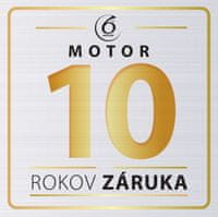 10 let prodloužená záruka na motor