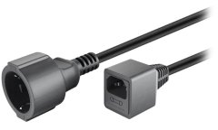 PremiumCord predlžovací prívod 230V CEE 7/7 - IEC320 C14 / 20 cm