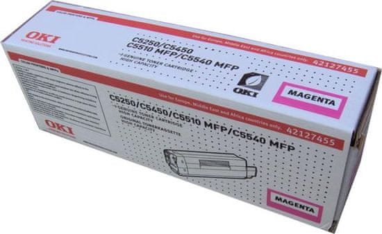 OKI Toner 42127455 do C5x50/5500MFP (5 000 stránok), purpurový - posledný kus!!!