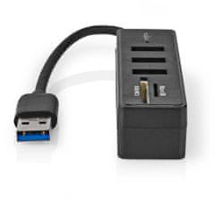 Nedis USB hub, 5 portový, USB-A, 3x USB 3.2 Gen 1, SD & MicroSD