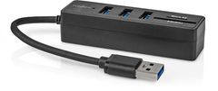 Nedis USB hub, 5 portový, USB-A, 3x USB 3.2 Gen 1, SD & MicroSD