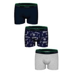 John Frank Pánske boxerky John Frank JF3BRS04 3 PACK vp70338 M