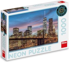 DINO Svietiace puzzle New York 1000 dielikov