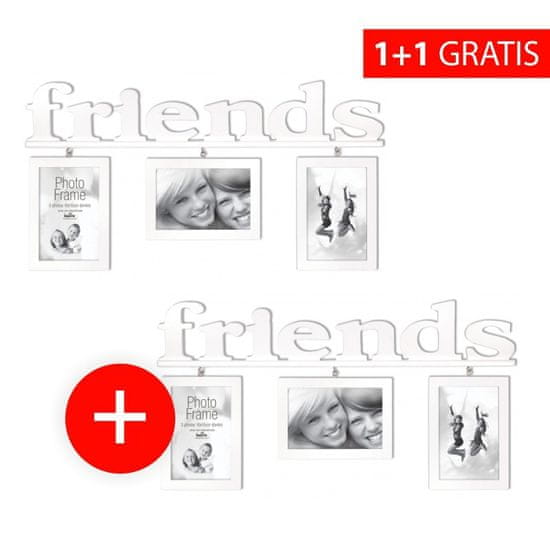 Innova Akcia 1+1: Fotorámik na viac fotografií Friends 3-10x15 + druhý rovnaký fotorámik zdarma