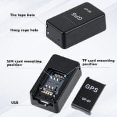 Mormark Kompaktný mini GPS lokátor s magnetom (USB nabíjanie, čierna farba)| TREKIO