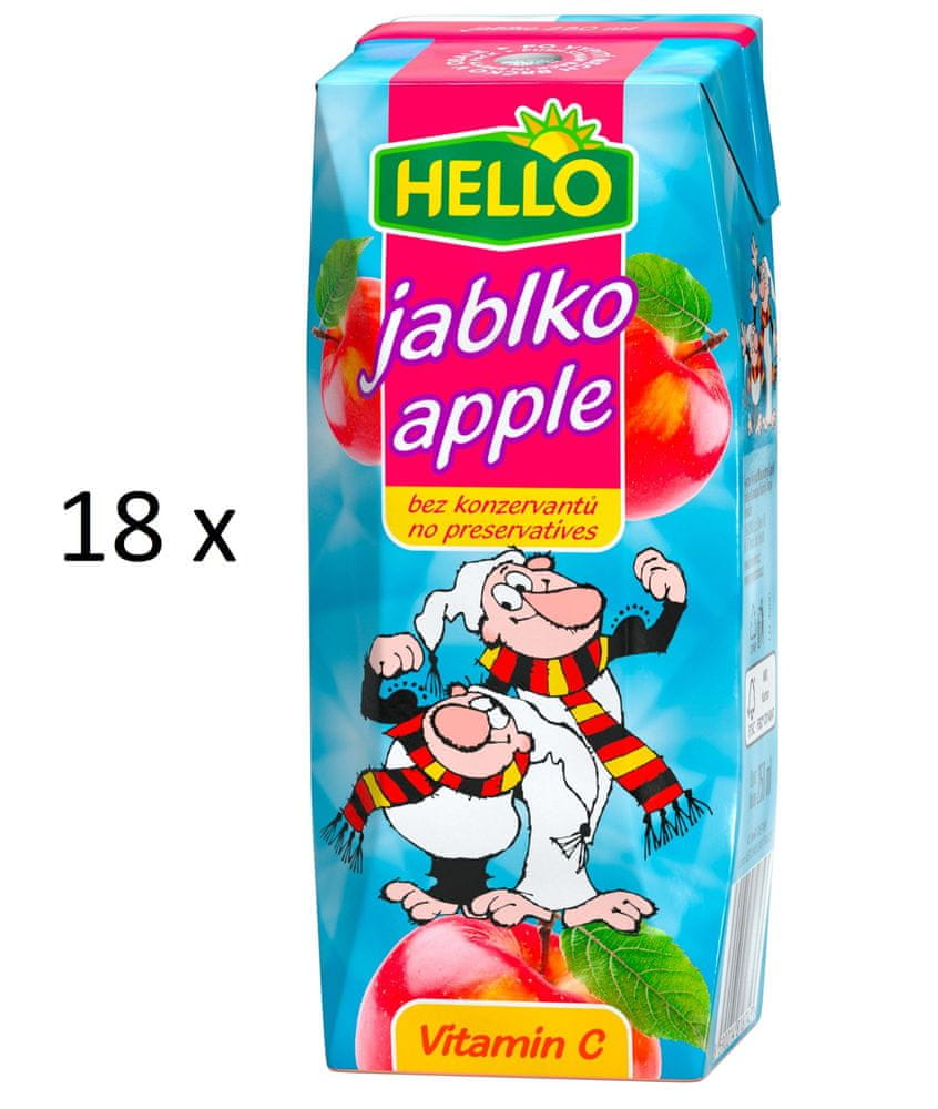 Hello Mini jablko 18 x 250 ml