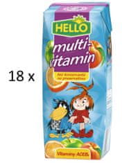 Hello Mini multivitamín 18 x 250 ml