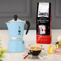 BIALETTI Mokka kávovar Rainbow na 3 šálky svetlomodrý